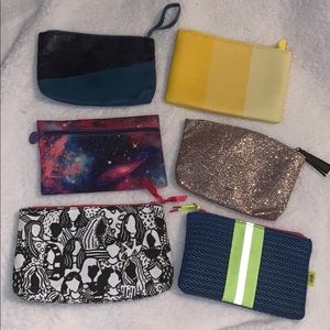 6 ipsy bags, like new